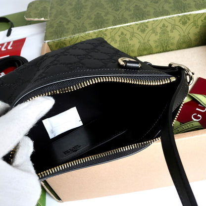 Gucci GG Emblem small shoulder bag
