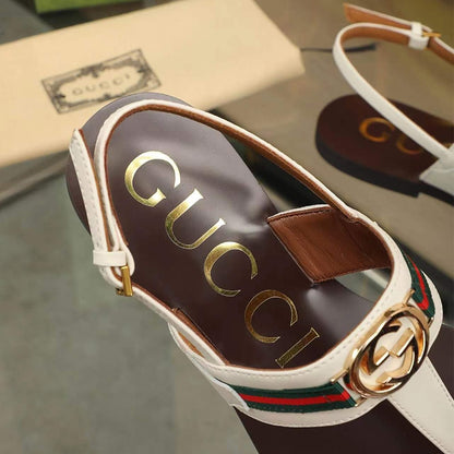 GUCCI Women’s Interlocking G Web sandal 274278