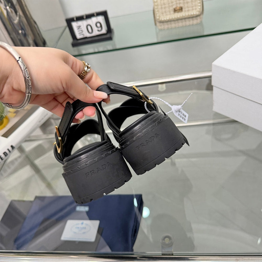 PRADA Leather sandals 374742