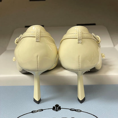 Prada Open-side leather pumps
