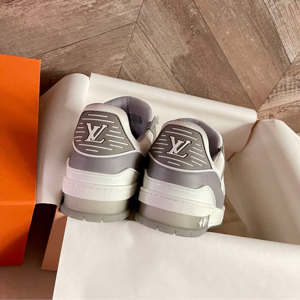 Louis Vuitton LV Trainer Sneaker Grey White 1A8KBA
