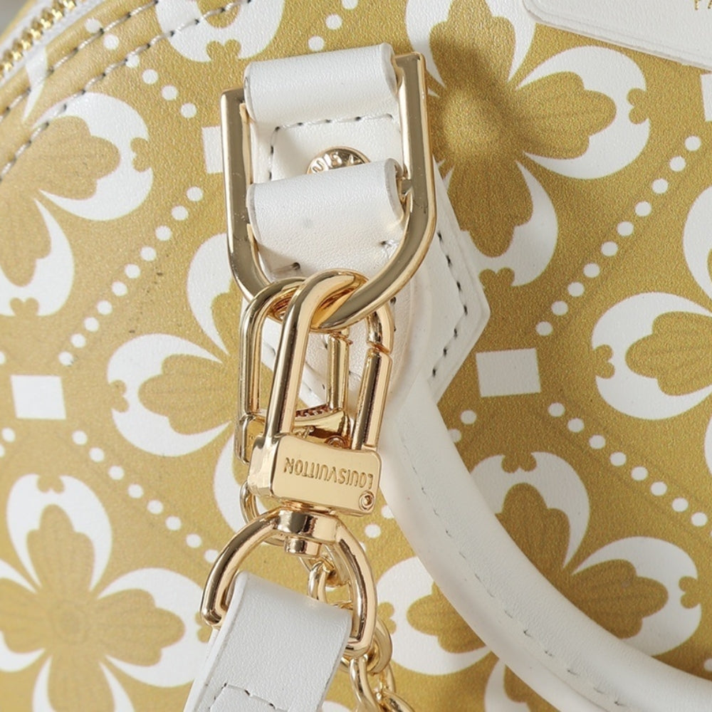 Louis Vuitton Alma Trunk BB White Gold Handle Bag 22cm M28032