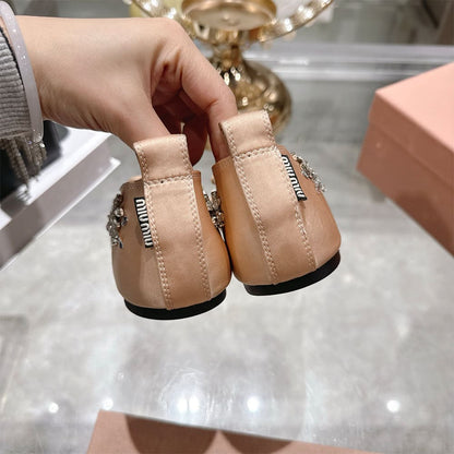 MIUMIU Satin ballerinas