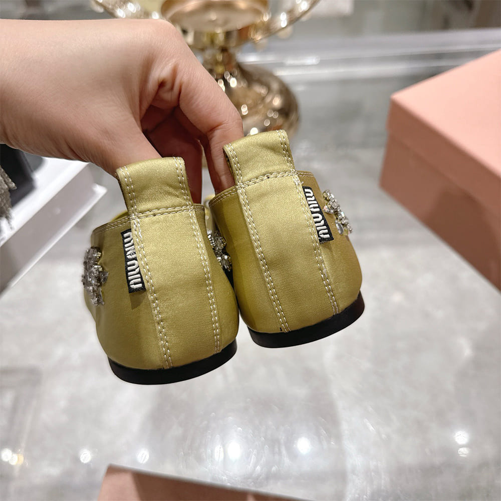 MIUMIU Satin ballerinas