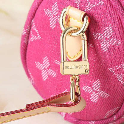 Louis Vuitton Nano Speedy Pink Denim 16cm M27603