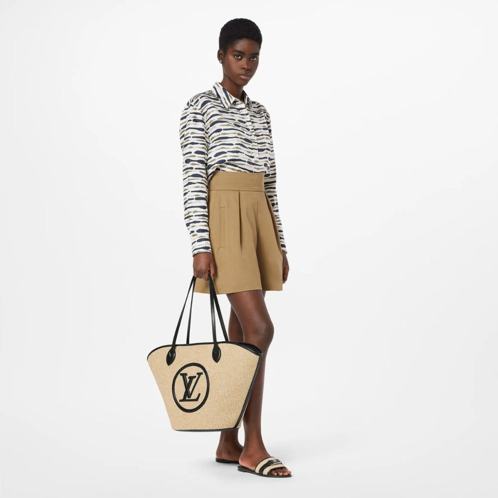 Louis Vuitton Saint Jacques Raffia Tote Bag Beige  57Cm M59808