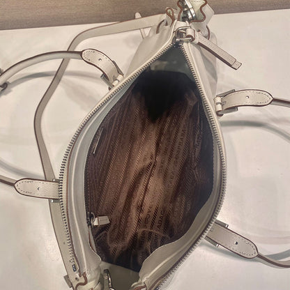 Prada Bonnie medium antiqued leather tote bag(HIGH-END GRADE)