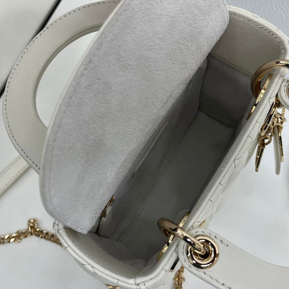 Dior Mini Lady Dior Bag with Chain(HIGH-END GRADE)