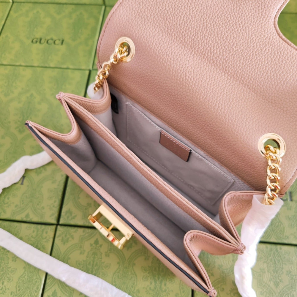 Gucci GG Marmont Shoulder Bag Pink 20Cm
