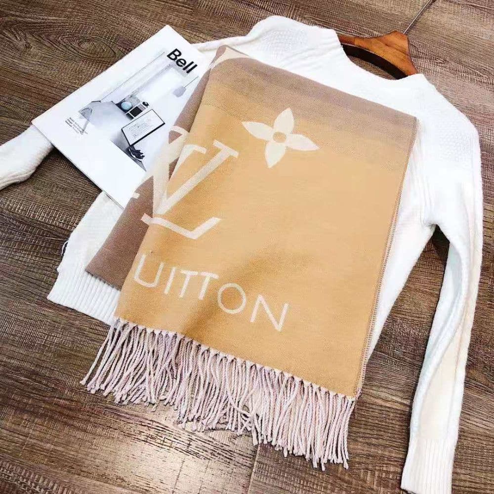 Louis Vuitton Reykjavik Gradient Scarf Brown