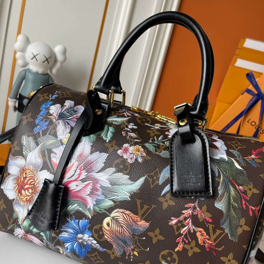 Louis Vuitton Speedy Soft 30 Monogram Canvas Ebene 30Cm