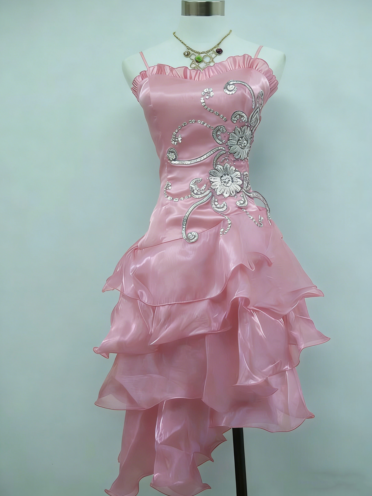 Vintage Shiny Beaded Spaghetti Strap A-Line Short Party Dress Cocktail Dress Homecoming Dress TP4456