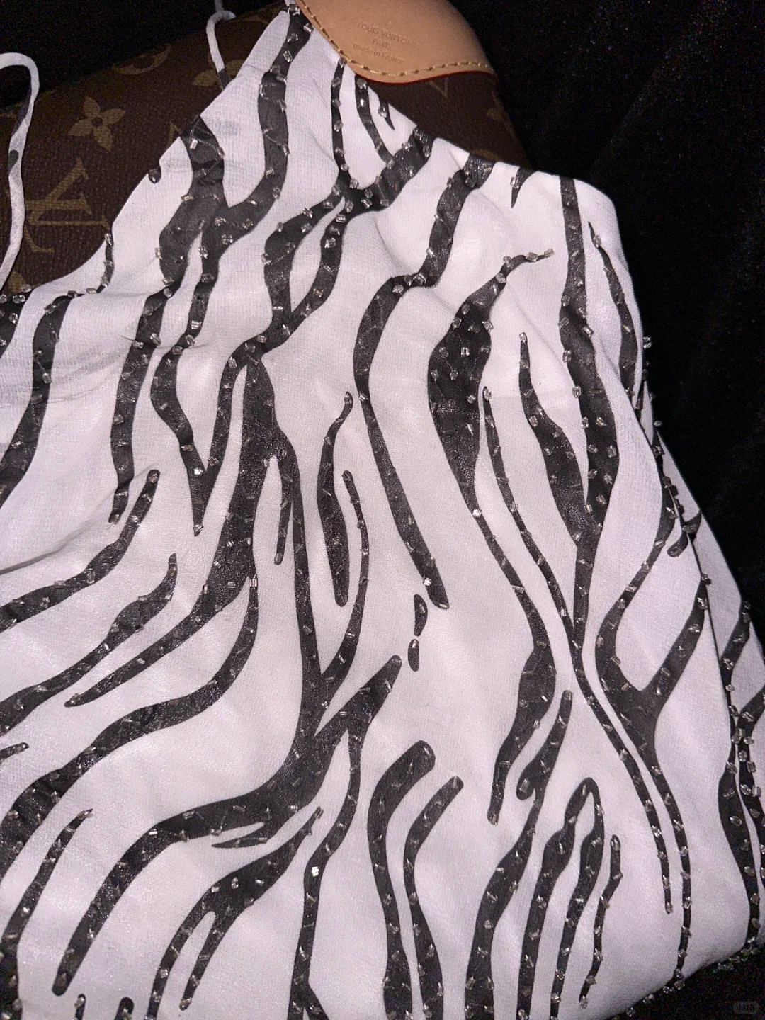 Vintage Black & White Marble Print Spaghetti Strap Mermaid Evening Gown TP5379