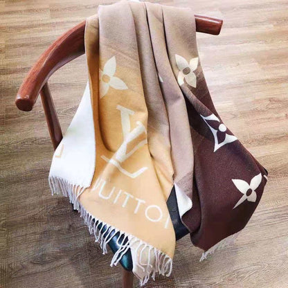 Louis Vuitton Reykjavik Gradient Scarf Brown