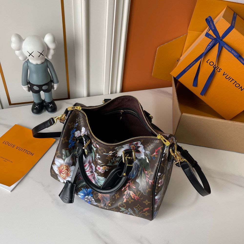 Louis Vuitton Speedy Soft 30 Monogram Canvas Ebene 30Cm