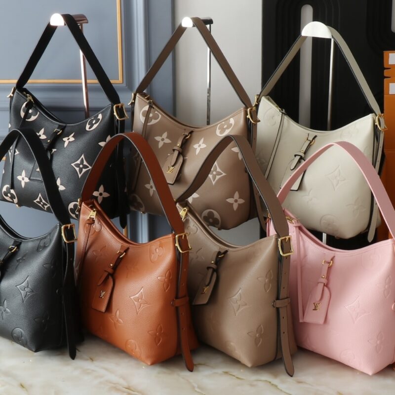 Louis Vuitton Carryall PM Bicolor Monogram Empreinte Dove And Cream 29Cm M47180