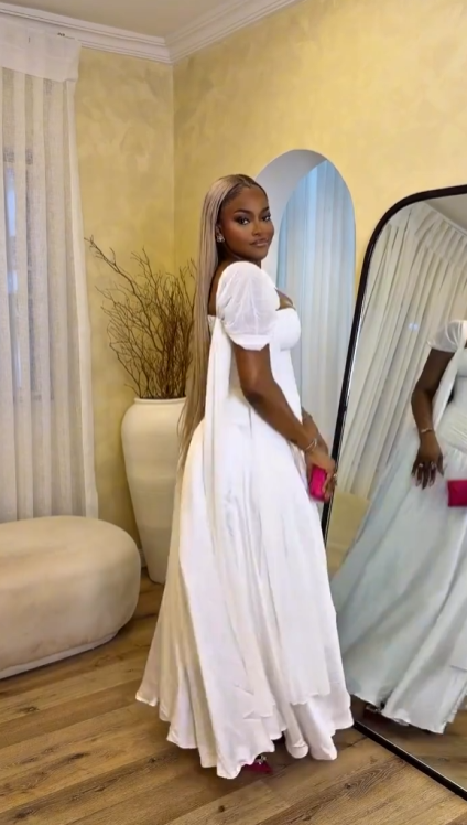 Vintage White Sweetheart Detachable Cape Sleeves A-Line Prom Dress TP5813
