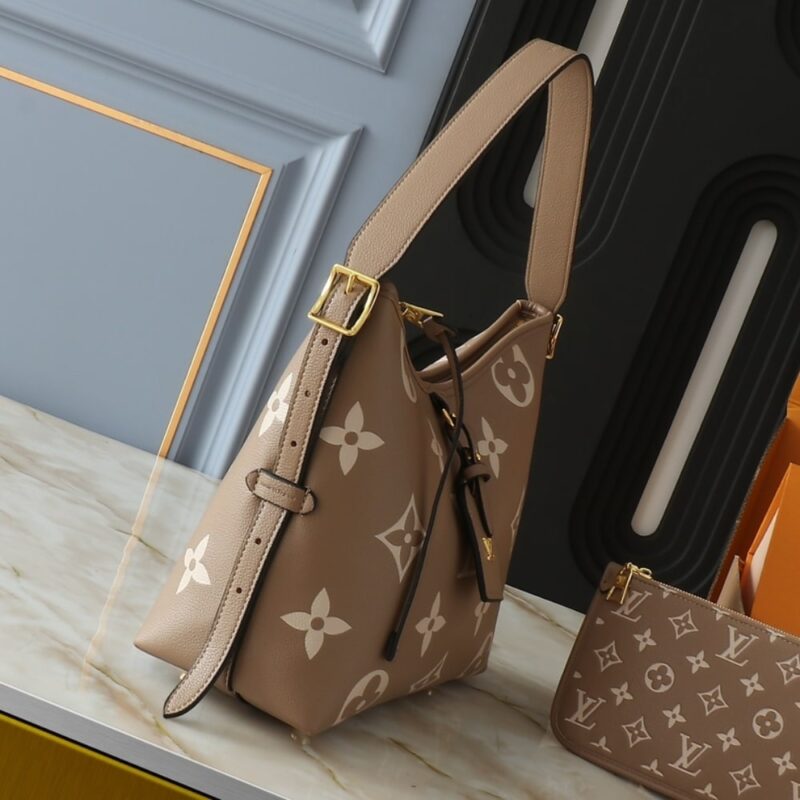 Louis Vuitton Carryall PM Bicolor Monogram Empreinte Dove And Cream 29Cm M47180