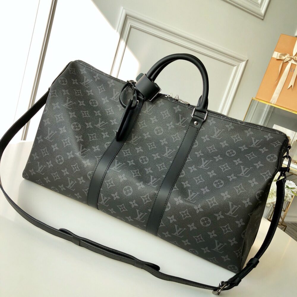 Louis Vuitton Keepall Bandouliere 55 Monogram Eclipse Canvas 55cm LV M40605