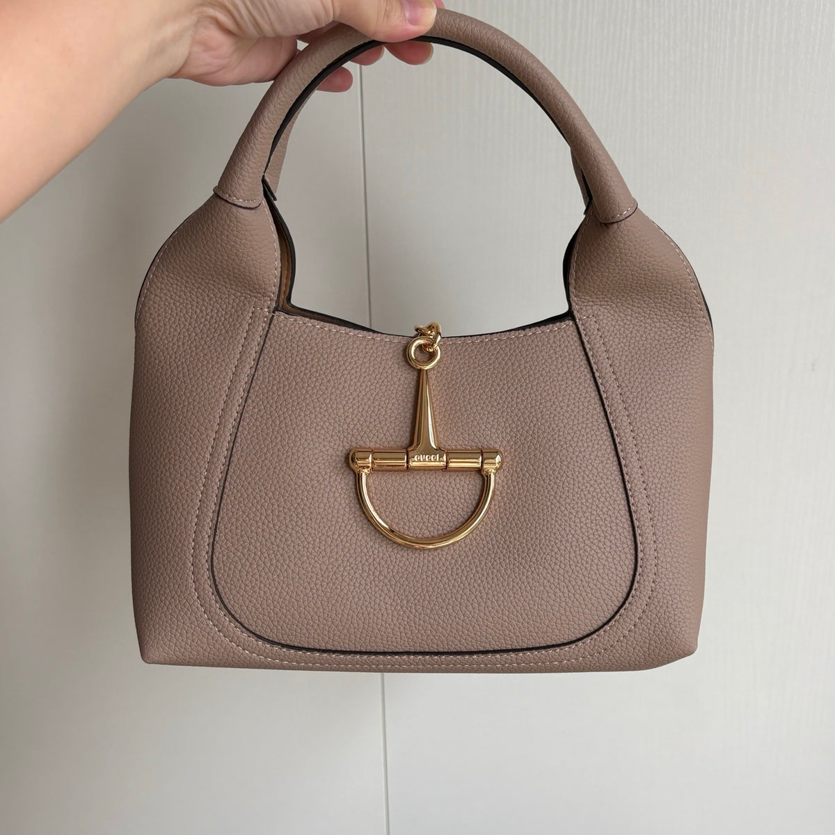 Gucci Softbit Maxi Medium Top Handle Bag Light Pink 27Cm