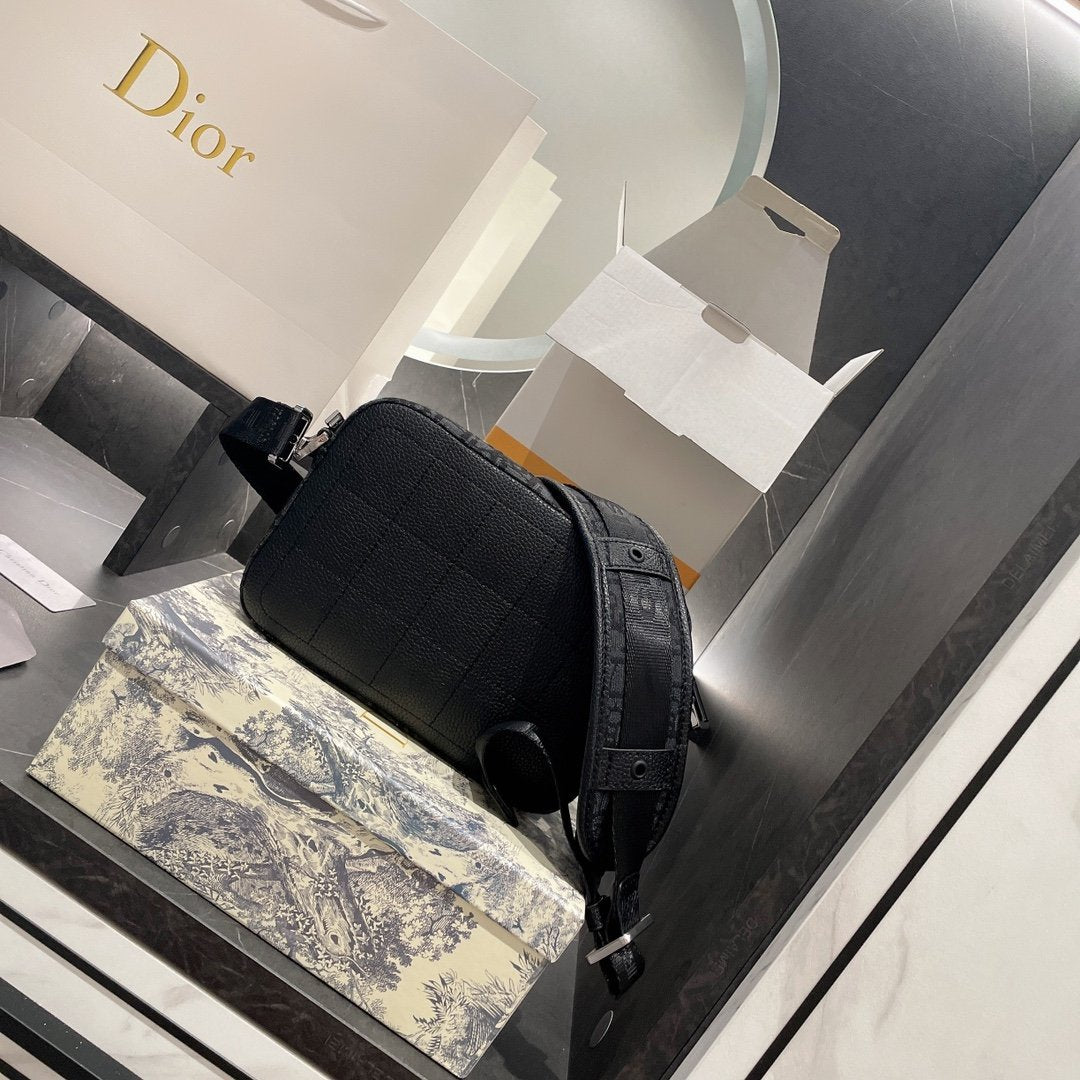 Dior Safari Messenger Bag Black Canvas