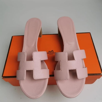 Hermes Oasis Sandals Rose Pale H151215Z VR360