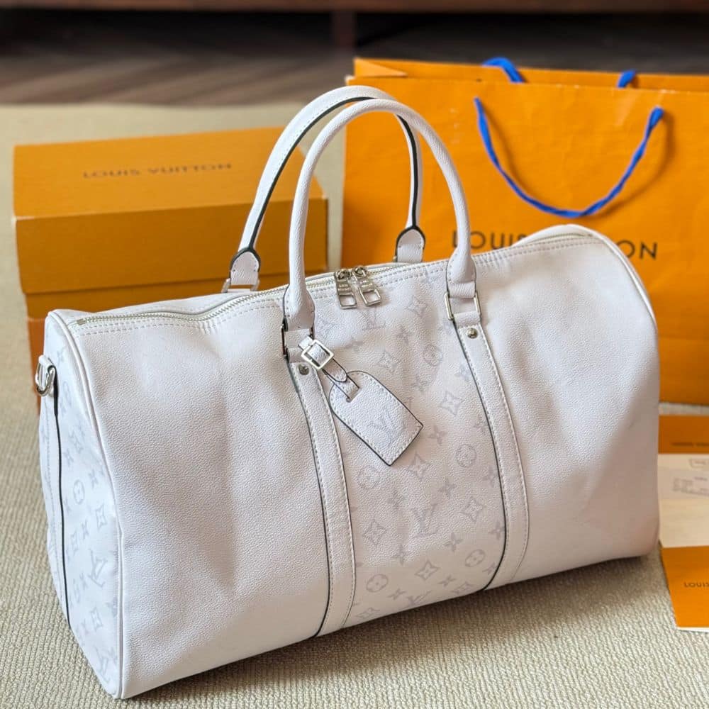 Louis Vuitton Keepall 5 Bandouliere Optical White 40Cm M30885