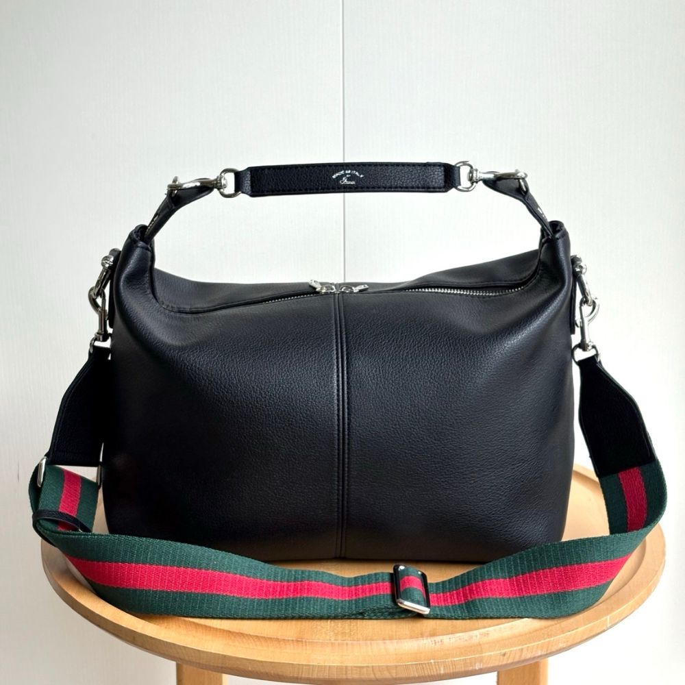 Gucci Brera Medium Crossbody Bag Black 33Cm 866938 AAGDQ 1053