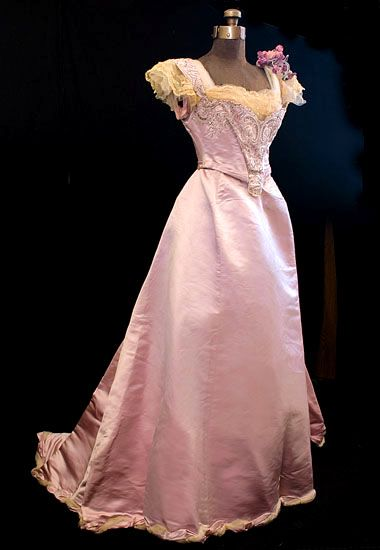 Retro Pink Lace Satin Mermaid Prom Dress Long Birthday Party Gown