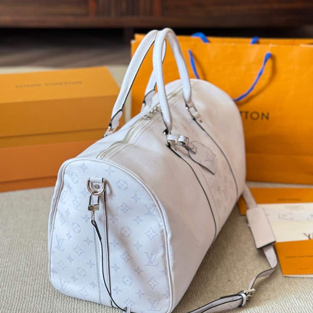 Louis Vuitton Keepall 5 Bandouliere Optical White 40Cm M30885