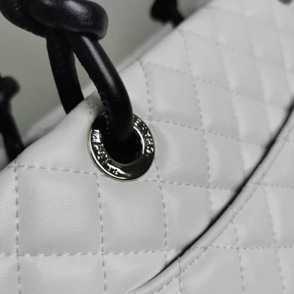 Chanel Cambon Line Large Tote Bag In White And Black 41Cm