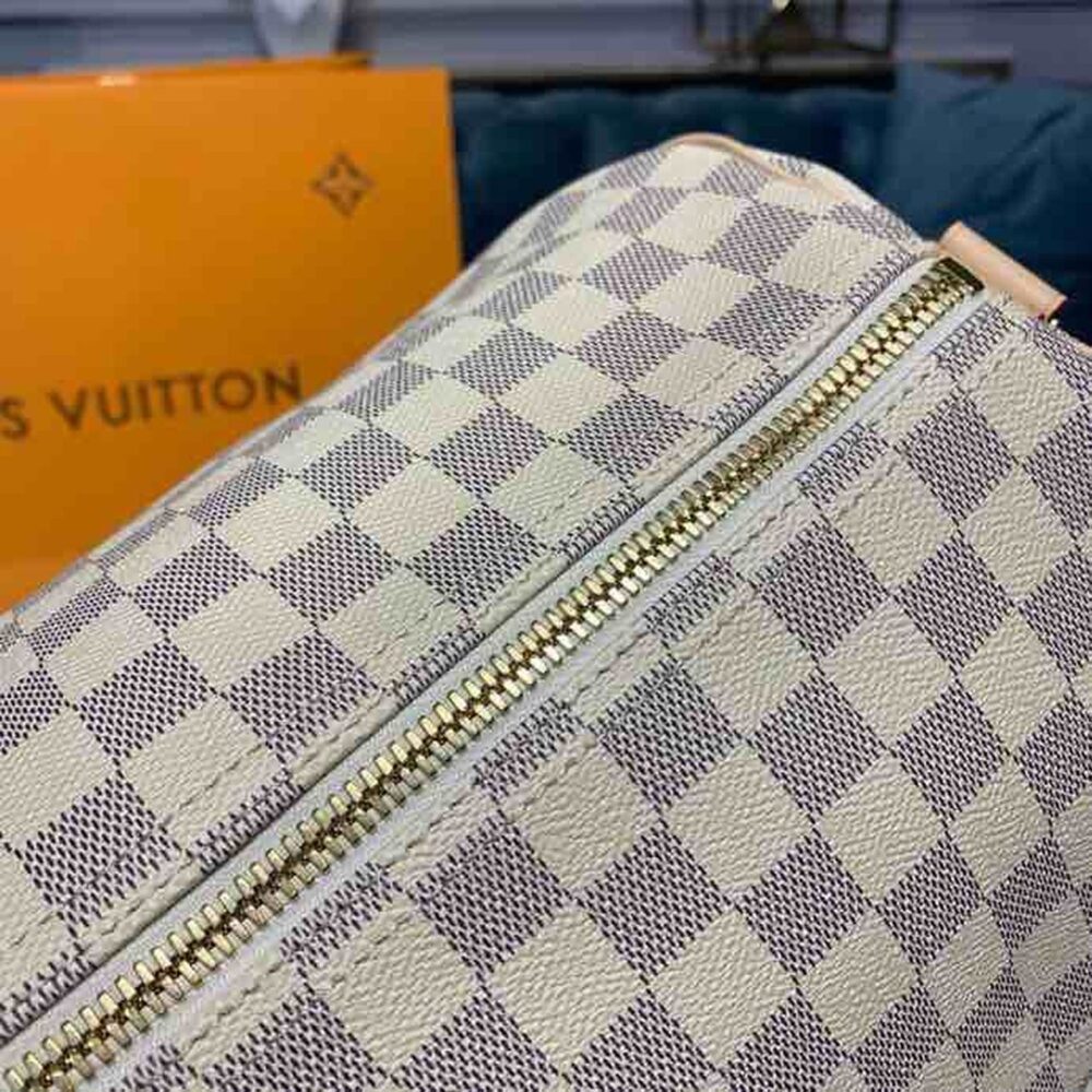 Louis Vuitton Keepall Bandouliere 55 Damier Azur Canvas 55Cm LV N41429