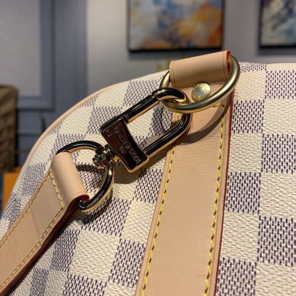 Louis Vuitton Keepall Bandouliere 55 Damier Azur Canvas 55Cm LV N41429