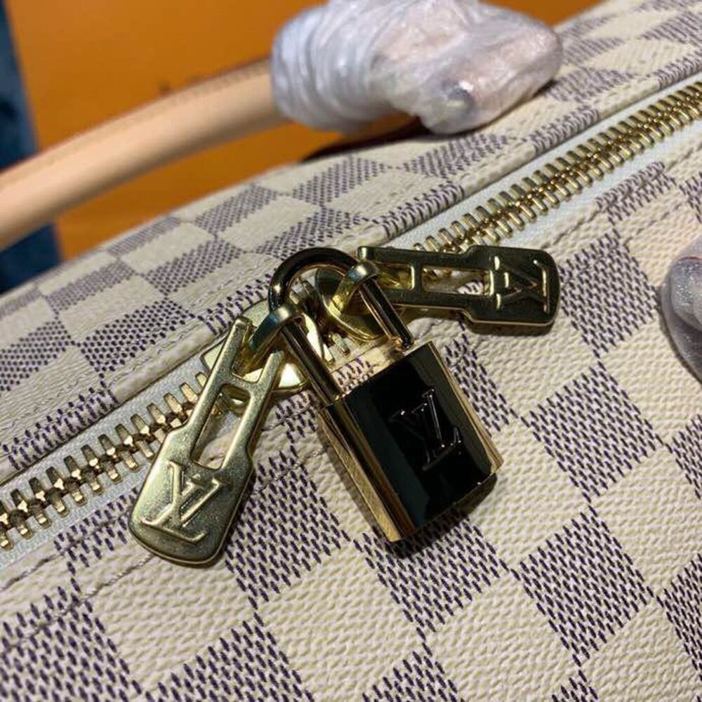 Louis Vuitton Keepall Bandouliere 55 Damier Azur Canvas 55Cm LV N41429