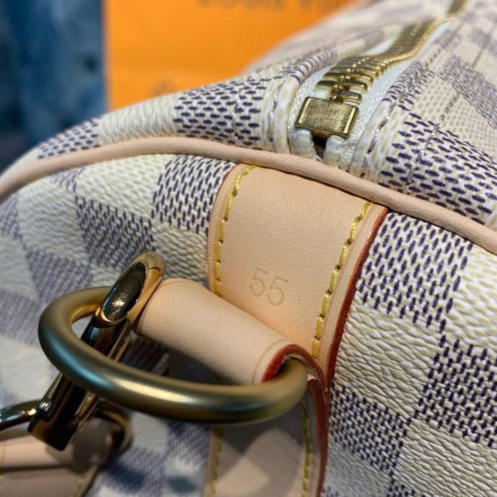Louis Vuitton Keepall Bandouliere 55 Damier Azur Canvas 55Cm LV N41429