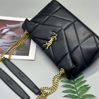 Saint Laurent Loulou Puffer Small Shoulder Bag Black 28Cm