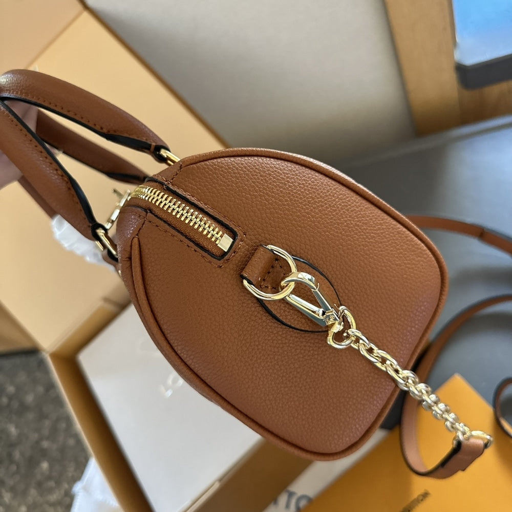 Louis Vuitton Speedy Bandoulière 20 Cognac Brown 20Cm