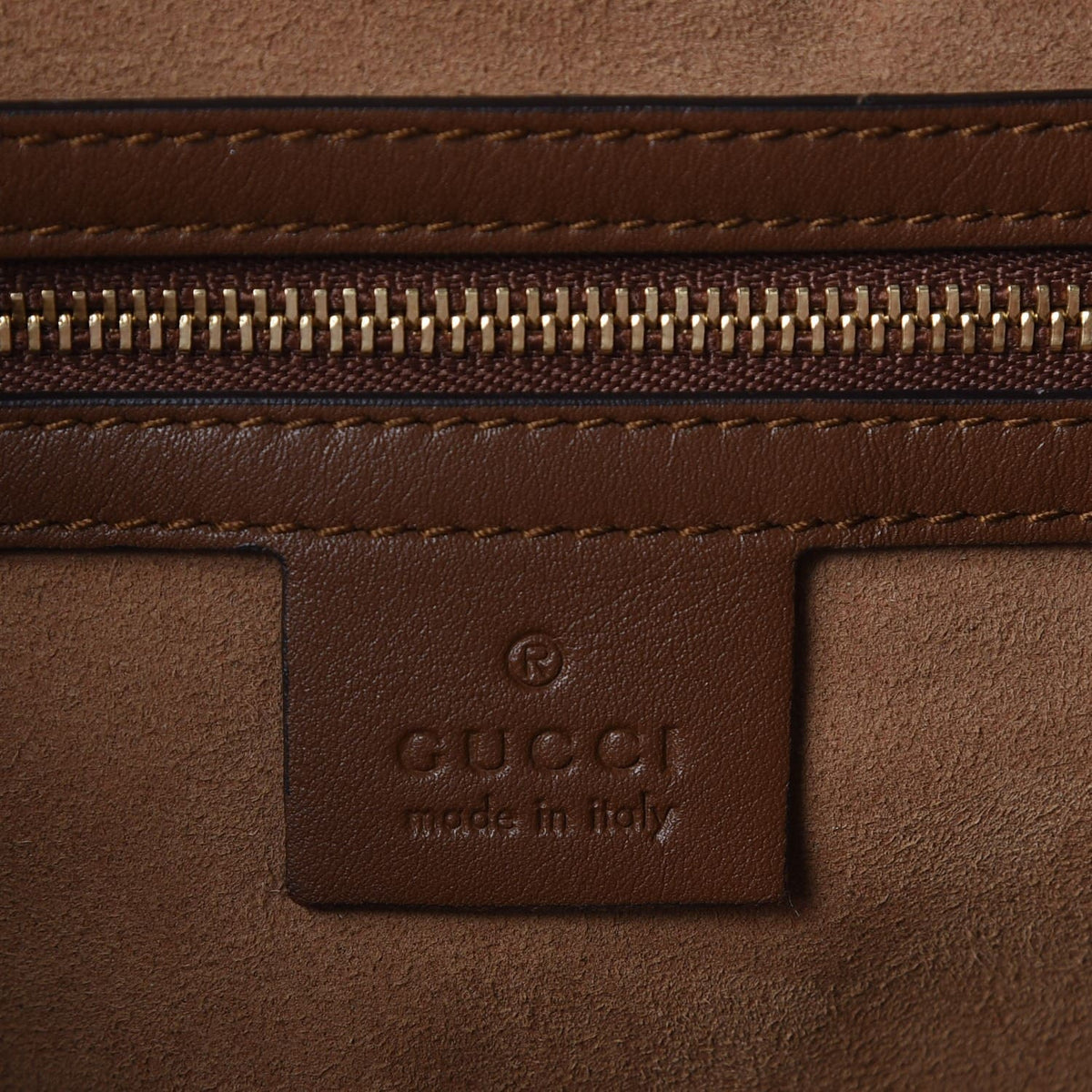 Gucci  GG Supreme Monogram Large Linea A Hobo Light Brown