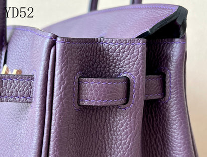 H BIRKIN 25 TOGO PURPLE  GOLD HARDWARE 25CM