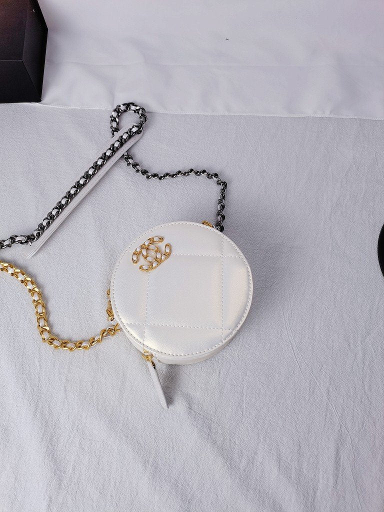 Chanel 19 Round White crossbody bag