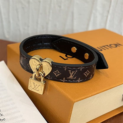 Louis Vuitton Lock Me In Love Bracelet Monogram Brown M4264Z