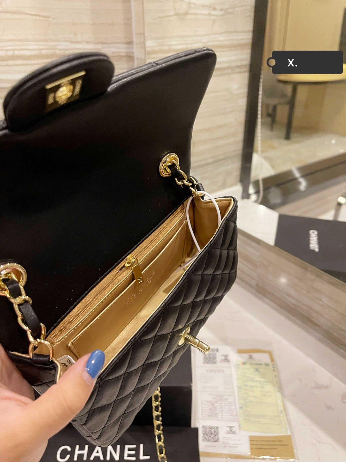 Chanel Seasonal Mini Rectangle Black