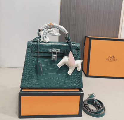 Hermès Kelly 25 Alligator Vert Emerald 25Cm