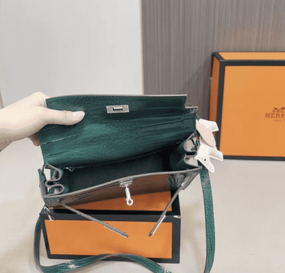 Hermès Kelly 25 Alligator Vert Emerald 25Cm