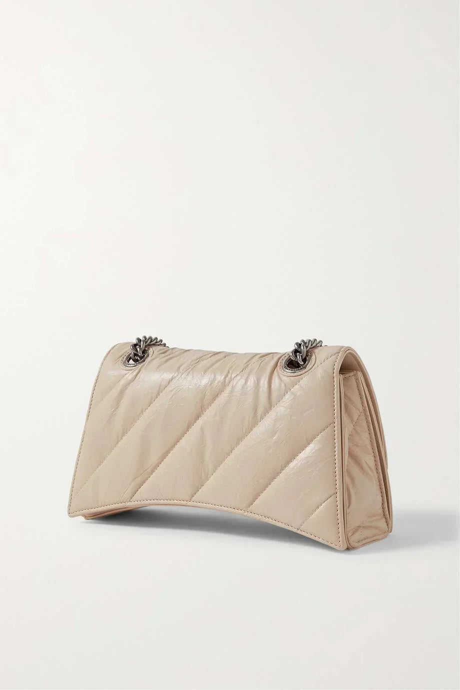 BALENCIAGA Crush small quilted crinkled-leather shoulder bag