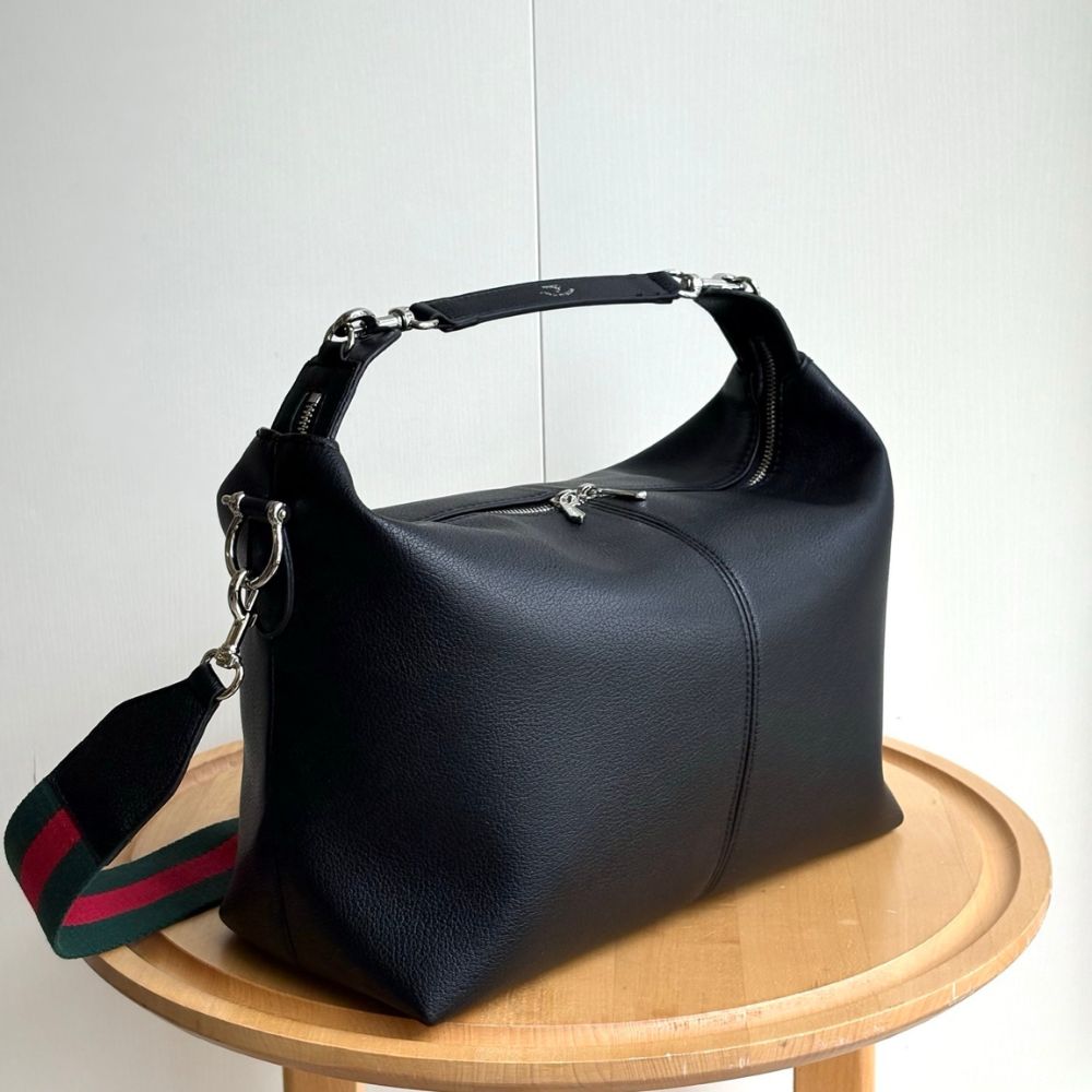 Gucci Brera Medium Crossbody Bag Black 33Cm 866938 AAGDQ 1053