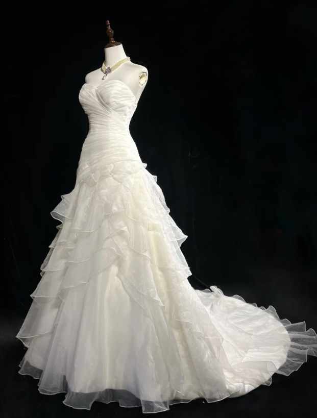 Vintage Ball Gown Spaghetti Straps Pleated Chiffon Without Sleeves Long Prom Dress, Evening Dress C6536