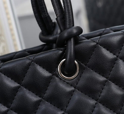 Chanel Cambon Line Large Tote Bag In Black 41Cm A25169