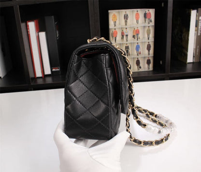 Chanel Classic Flap Black Gold Hardware 25Cm