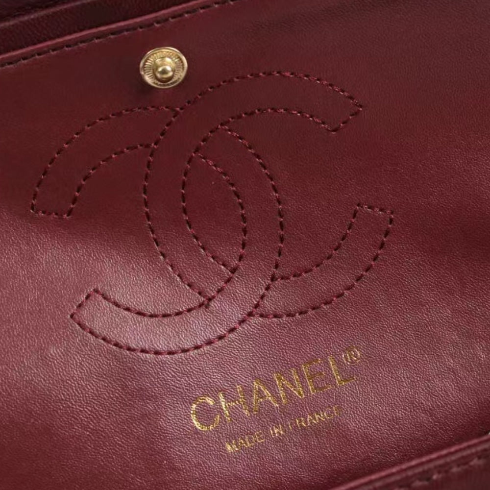 Chanel Classic Handbag Red 25Cm